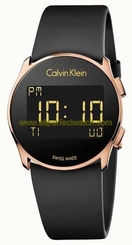 Calvin Klein Watches : K5B236D1 Quartz Digital Black Rubber Men Watch
