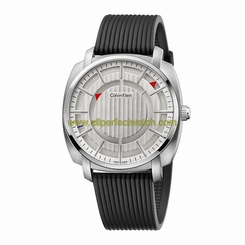 Calvin Klein Watches : K5M3X1D6 Quartz Analog Black Rubber Men Watch