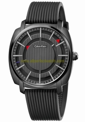 Calvin Klein Watches : K5M3X4D1 Quartz Analog Black Rubber Men Watch