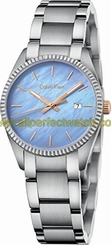 Calvin Klein Watches : K5R33B4X Quartz Blue Mother of Pearl Dial Date Stainless Steel Women Watch