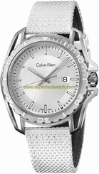 Calvin Klein Watches : K5Y31VK6 Quartz Analog White Fabric Men Watch