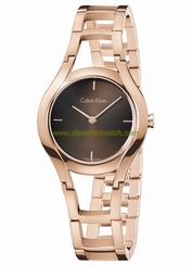 Calvin Klein Watches : K6R2362K Quartz Analog Rose Gold Tone Stainless Steel Women Watch