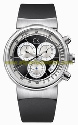 Calvin Klein Watches : K7547107 Quartz Chronograph Black Rubber Men Watch