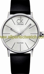 Calvin Klein Watches : K7621192 Quartz Analog Black Leather Men Watch