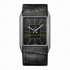 Calvin Klein Watches : K9611102 Quartz Analog Square Black Men Watch