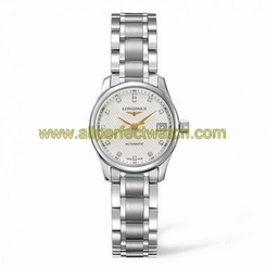 Longines Watches : L2.128.4.77.6 Silver Barleycorn Dial Fixed Stainless Steel Band Women Watch