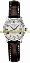 Longines Watches : L2.128.4.78.3 Automatic Cream Dial Stainless Steel Case With Brown Leather Strap Women Watch