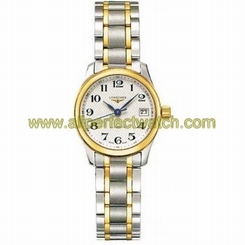 Longines Watches : L2.128.5.78.7 Automatic Silver Dial 18ct Gold Case With 18ct Gold And Stainless Steel Women Watch