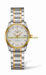 Longines Watches : L2.257.5.77.7 Automatic Silver Dial 18ct Gold And Stainless Steel Women Watch