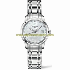 Longines Watches : L2.263.0.87.6 Automatic White Mother Of Pearl Dial Stainless Steel Women Watch