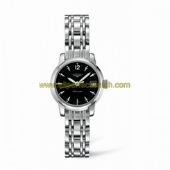 Longines Watches : L2.263.4.52.6 Automatic Black Dial Stainless Steel Women Watch