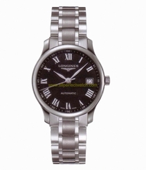 Fake AAA Longines Watches : L2.518.4.51.6 Automatic Black Dial Stainless Steel Men Watch Watch