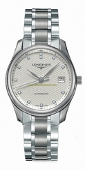 Longines Watches : L2.518.4.77.6 Automatic Silver Dial Diamonds Date Stainless Steel Men Watch