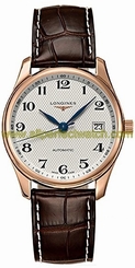 Longines Watches : L2.518.8.78.3 Automatic Silver Dial 18ct Rose Gold Case Men Watch