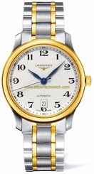 Longines Watches : L2.628.5.78.7 Automatic White Dial 18ct Gold And Stainless Steel Men Watch