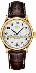 Longines Watches : L2.628.6.78.3 Automatic Silver Dial 18ct Gold And Stainless Steel Case With Brown Leather Strap Men Watch