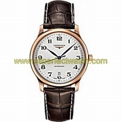 Longines Watches : L2.628.8.78.5 Automatic Silver Dial 18ct Rose Gold Men Watch