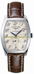 Longines Watches : L2.642.4.73.4 Automatic Analog Date Small Second Hand Dial Brown Alligator Strap Men Watch