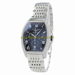 Longines Watches : L2.643.0.51.6 Automatic Black Dial Stainless Steel Men Watch