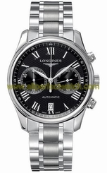 Longines Watches : L2.669.4.51.6 Automatic Black Dial Stainless Steel Men Watch
