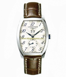 Longines Watches : L2.670.4.73.4 Automatic Silver Dial Stainless Steel Case With Brown Leather Strap Men Watch