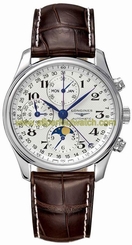 Longines Watches : L2.673.4.78.5 Automatic Silver Dial Stainless Steel Case With Brown Leather Strap Men Watch