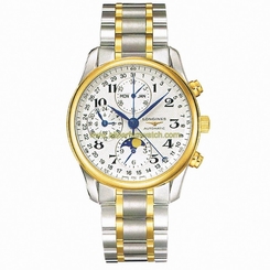 Longines Watches : L2.673.5.78.7 Automatic Silver Dial 18ct Gold And Stainless Steel Men Watch