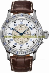 Longines Watches : L2.678.4.11.0 Automatic Lindbergh White Dial Stainless Steel Case With Brown Leather Strap Men Watch
