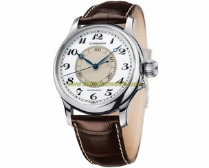 Longines Watches : L2.713.4.13.0 Automatic White Dial Stainless Steel Gold Case With Brown Leather Strap Men Watch