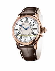 Longines Watches : L2.713.8.11.0 Automatic White Dial Weems Second-Setting 18ct Rose Gold Bezel Brown Leather Men Watch