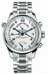 Longines Watches : L2.714.4.78.6 Automatic Retrograde Power Reserve Stainless Steel Men Watch