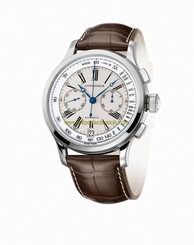 Longines Watches : L2.730.4.78.0 Automatic Chronograph Date Roman Numerals Brown Leather Men Watch