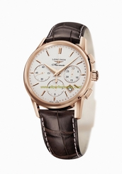 Longines Watches : L2.733.8.72.2 Automatic 18ct Rose Gold Bezel Brown Leather Men Watch