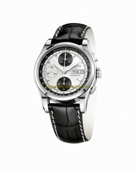 Longines Watches : L2.747.4.92.4 Automatic Heritage 1954 ChronographDay Date Black Leather Men Watch