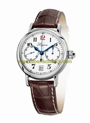 Longines Watches : L2.775.4.23.5 Automatic Chronograph Date Brown Leather Men Watch