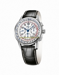 Longines Watches : L2.781.4.13.2 Automatic White Dial Date Black Leather Men Watch
