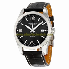 Longines Watches : L2.785.4.56.3 Black Dial Fixed Band Men Watch