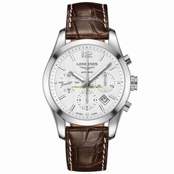 Longines Watches : L2.786.4.76.3 White Dial Fixed Band Men Watch