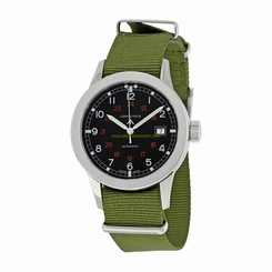 Longines Watches : L2.832.4.53.5 Automatic Analog Date Green Fabric Men Watch