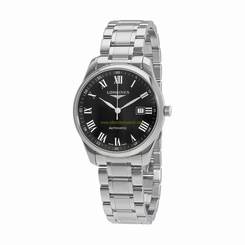 Longines Watches : L2.893.4.51.6 Black Dial Fixed Stainless Steel Band Men Watch