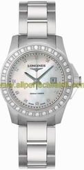 Longines Watches : L3.258.0.89.6 White mother of pearl dial Women Watch