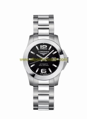 Longines Watches : L3.276.4.56.6 Automatic Black Dial Date Stainless Steel Women Watch