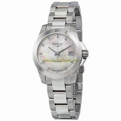 Longines Watches : L3.377.4.87.6 Mother Of Pearl Quartz Women Watch