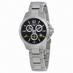 Longines Watches : L3.379.4.56.6 Quartz Chronograph Date Stainless Steel Women Watch