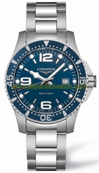 Longines Watches : L3.640.4.96.6 Quartz Blue Dial Date Stainless Steel Men Watch
