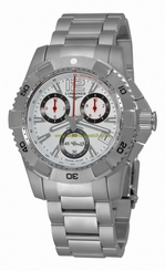 Longines Watches : L3.650.4.16.6 Quartz Chronograph Date White Dial Stainless Steel Men Watch