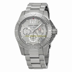 Longines Watches : L3.665.4.76.6 Silver Automatic Men Watch
