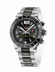 Longines Watches : L3.667.4.56.7 Automatic Black Dial Chronograph Date Stainless Steel and Black Ceramic Men Watch