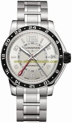 Longines Watches : L3.668.4.76.6 Automatic Brushed And Polished Stainless Steel Silver Dial Brushed And Polished Stainless Steel Band Men Watch