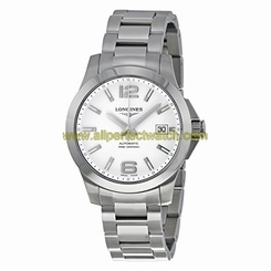 Longines Watches : L3.676.4.16.6 White Dial Fixed Stainless Steel Band Men Watch